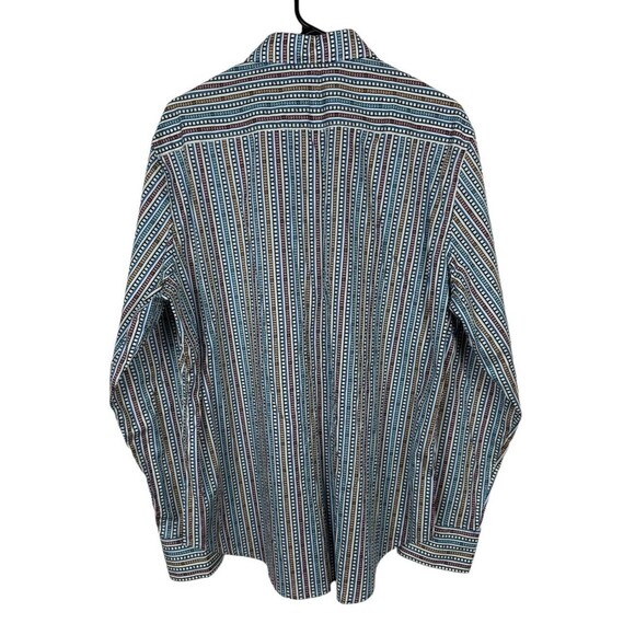 Robert Graham Final Edit Classic Fit Button-Up Shirt Men's Size Large Multi Geo - Picture 7 of 8